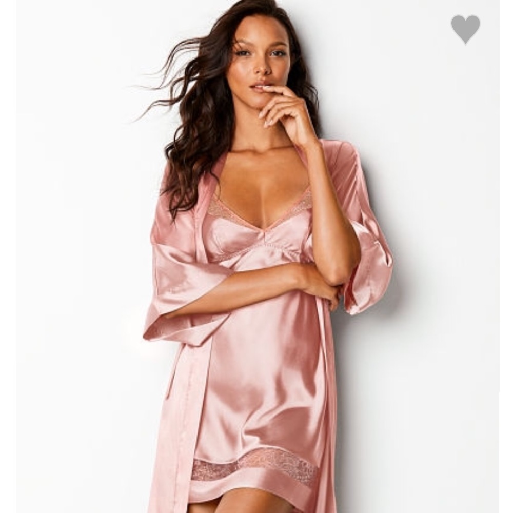Victoria's Secret long Satin Kimono